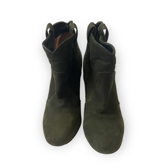 LAURENCE DACADE Pete Ankle Boots, Olive‎ Green Nubuck, Size 37.5 - Picture 4 of 12